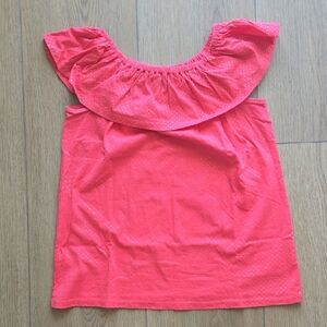 Michael Kors Pink Ruffled Tank Top
